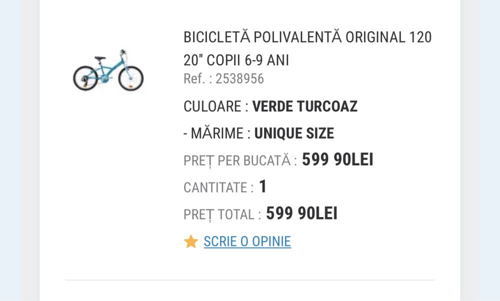 Bicicletă 16'' 500 Robot Copii 4-6 ani