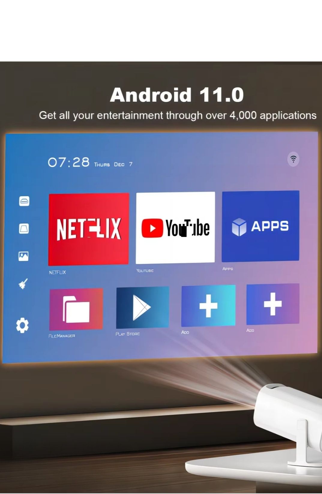 Proyektor Smart Android 11 pro 4k 1080hd