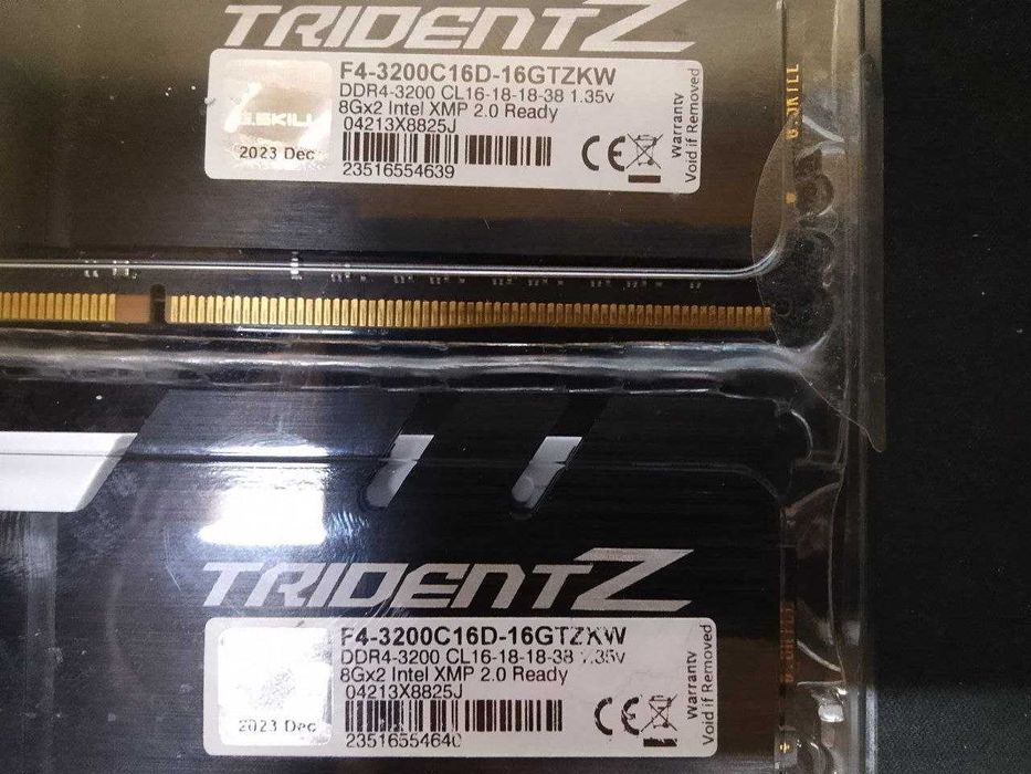 Оперативная память G.skill TridentZ ОЗУ DDR4 (8x2) 16GB 3200Mhz