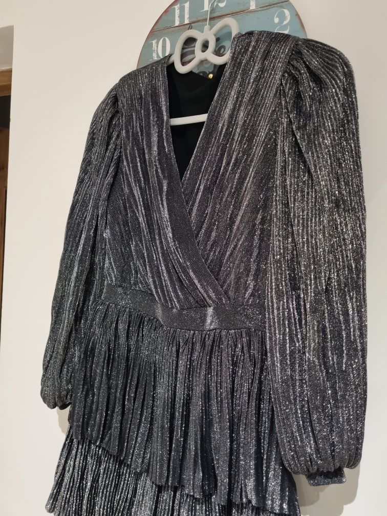 Rochie argintie ocazie