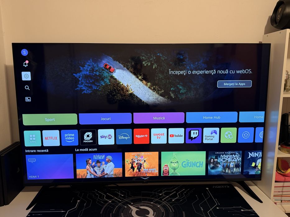 Televizor LG 4k AI 164 cm garanție 6 ani + Google Chromcast 4k