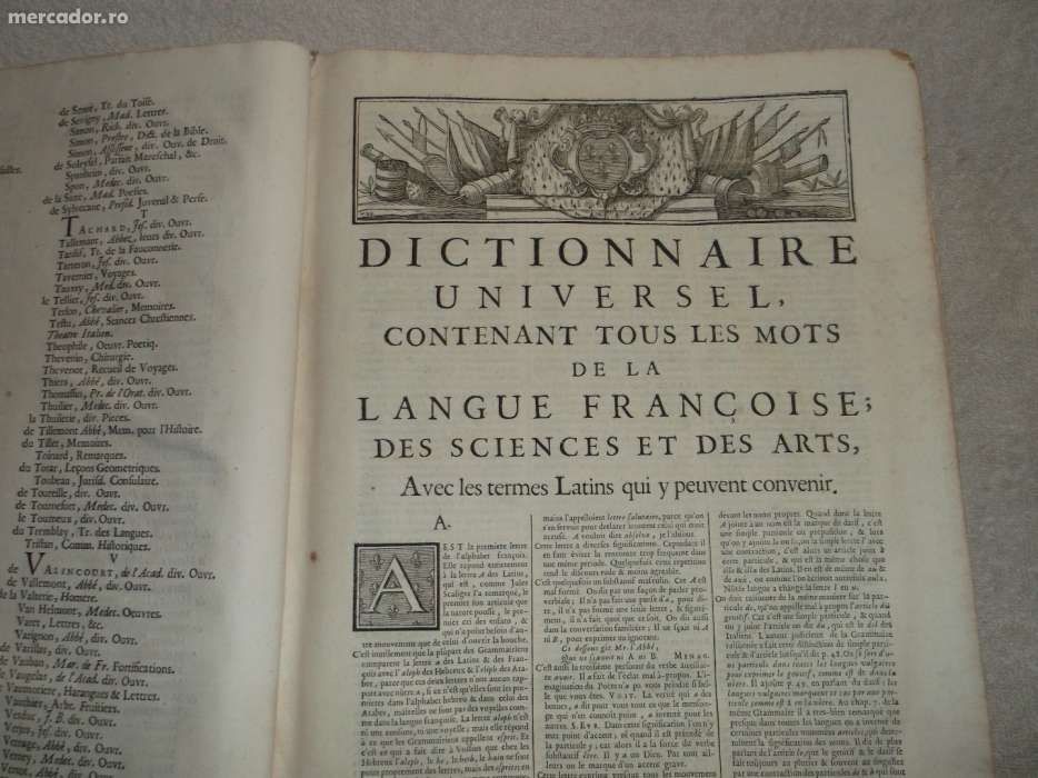 Dictionar din 1704