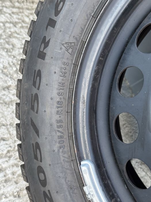 Jante Opel Astra K cauciucuri iarna Pirelli Powercy 205/55/R16 DOT24