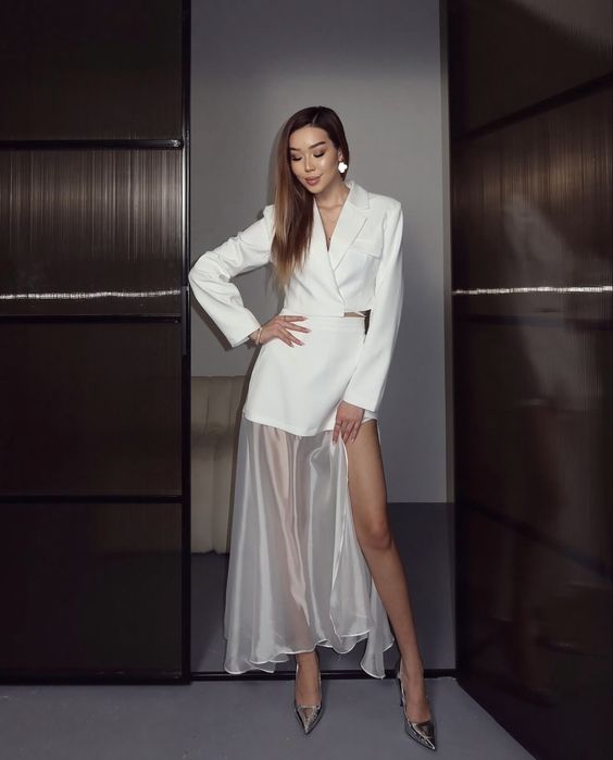 двойка (костьюм / юбка обманка)  размер L