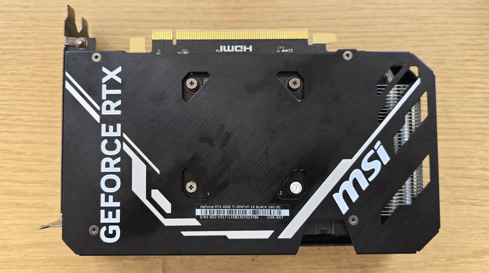 Видео карта MSI Shadow RTX 4060ti 16GB GDDR6, Nvidia GeForce