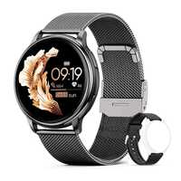 Елегантен дамски смарт часовник Android IOS G35 в черен цвят