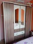 Set mobila dulap+pat matrimonial cu saltea+2 noptiere