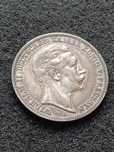 Moneda Imperiul German 3 marci 1910 Prusia argint 900 patina