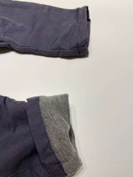 Детски панталон ZARA с тиранти 80см сив