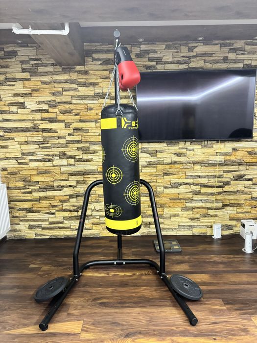 Sac de Box Nou + Suport Domyos + Manusi noi + Greutati