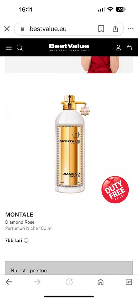 Parfum Montale Diamond Rose