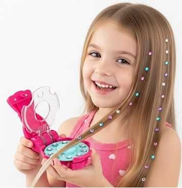 Машина за поставяне диаманти на коса и дрехи