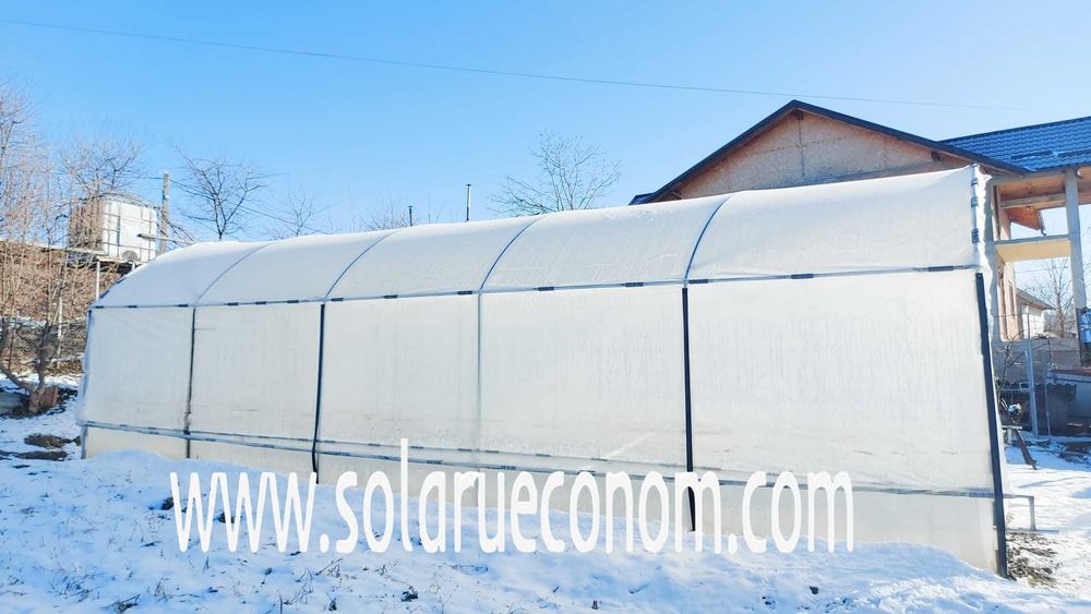 Solarii (sere) de gradina complete, pregatite pentru montaj