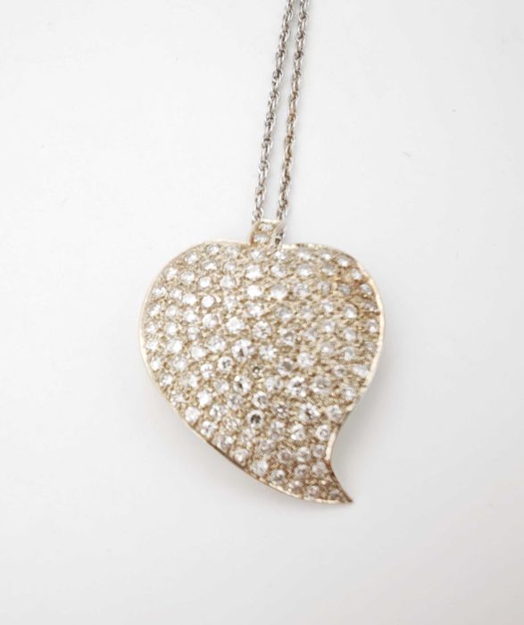 Colier aur 14k cu diamante 3.0ct