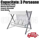 Balansoar Gri Gradina Terasa Modern Solid 3P 390kg LIVRARE GRATUITA