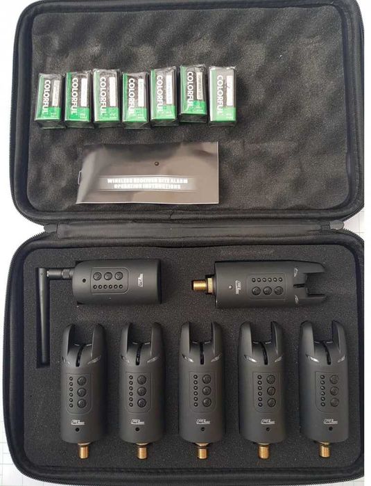 STATIE Set 6 avertizoare wireless FL smart led + receptor model JY-39