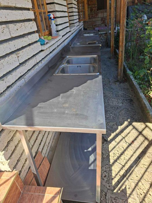 Алпака плот с двойна мивка