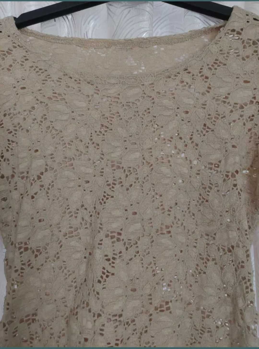 Bluza plasa elastică floral casual XS/ S