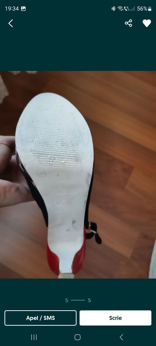 Pantofi damă cu toc.