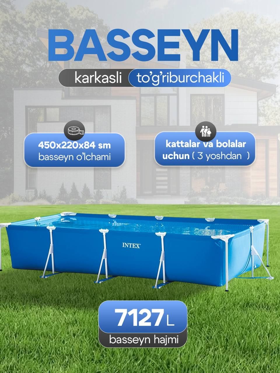 Baseyn sotiladi srochna holati yaxshi razmeri :boyi4,50 eni 2,20  bala