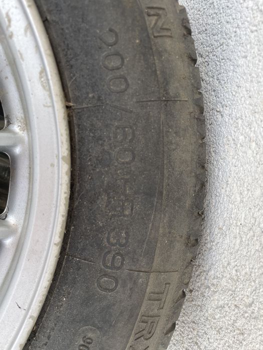Jante bmw e23 originale cu cauciucuri trx