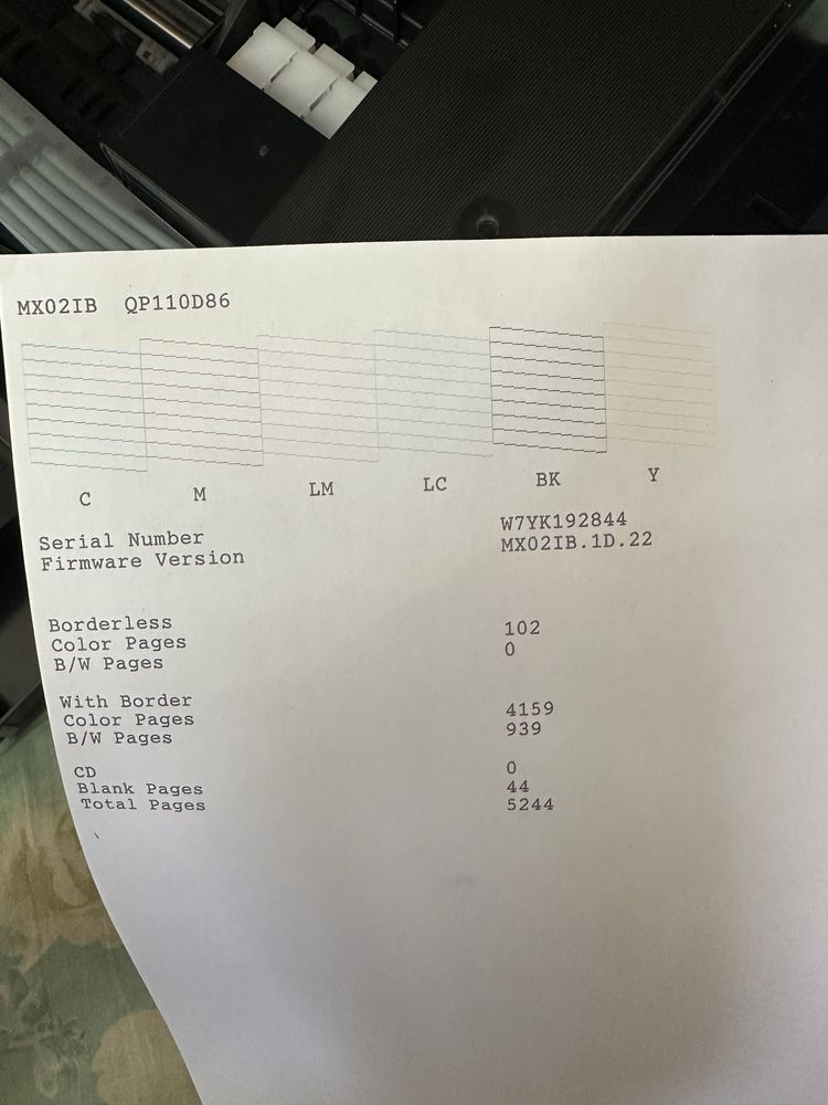 Epson L805 6-ta rangli yangi printer holati ideal tinniq pechat qiladi