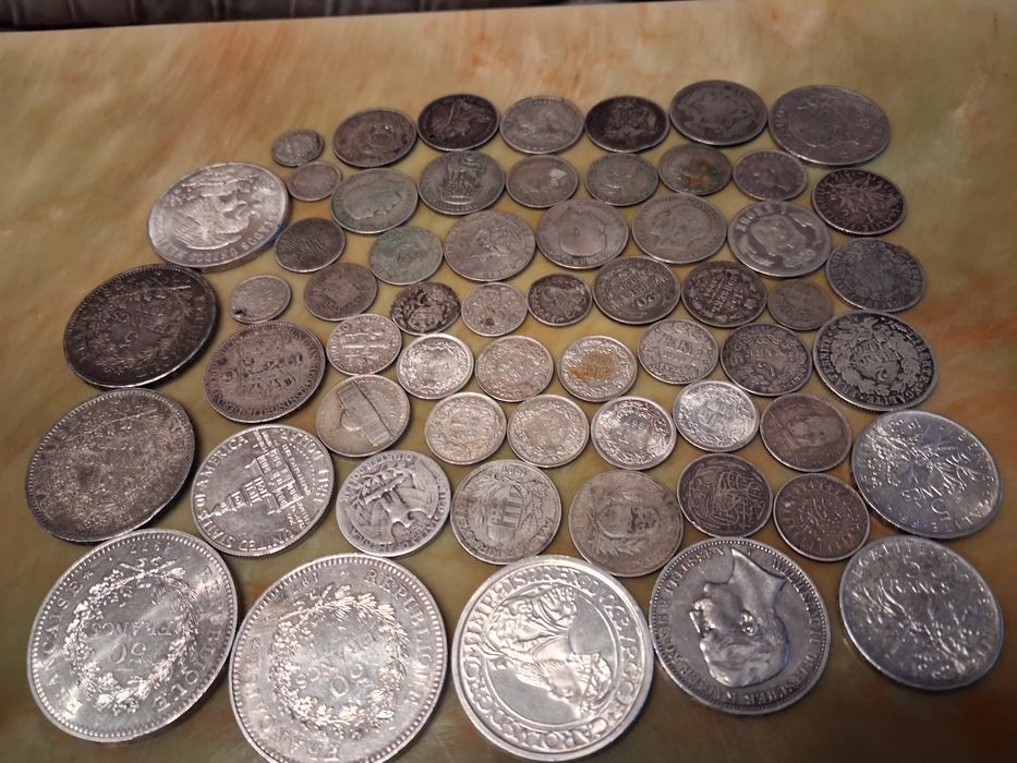 Lot monede din argint.