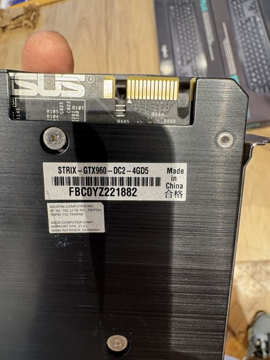 Placa Video Asus Rog Strix Gtx 960 4Gb DDR5