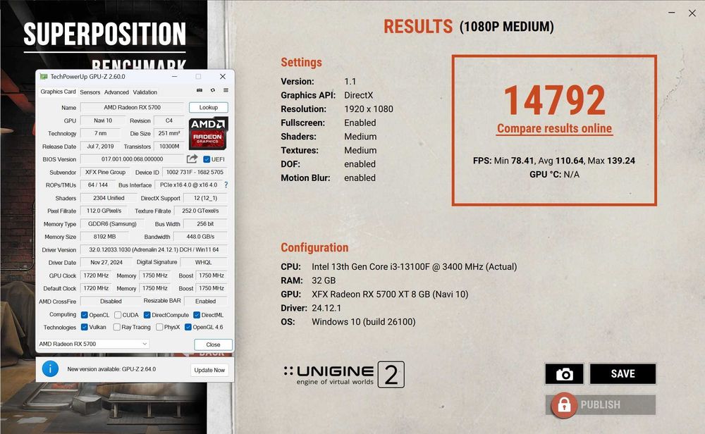 Placa video XFX Radeon RX 5700 DD 8GB GDDR6 256-bit