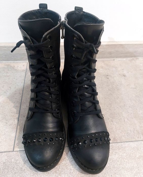 Дамски боти,37 номер, естествена кожа