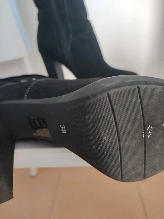 Cizme piele intoarsa Anna Cori