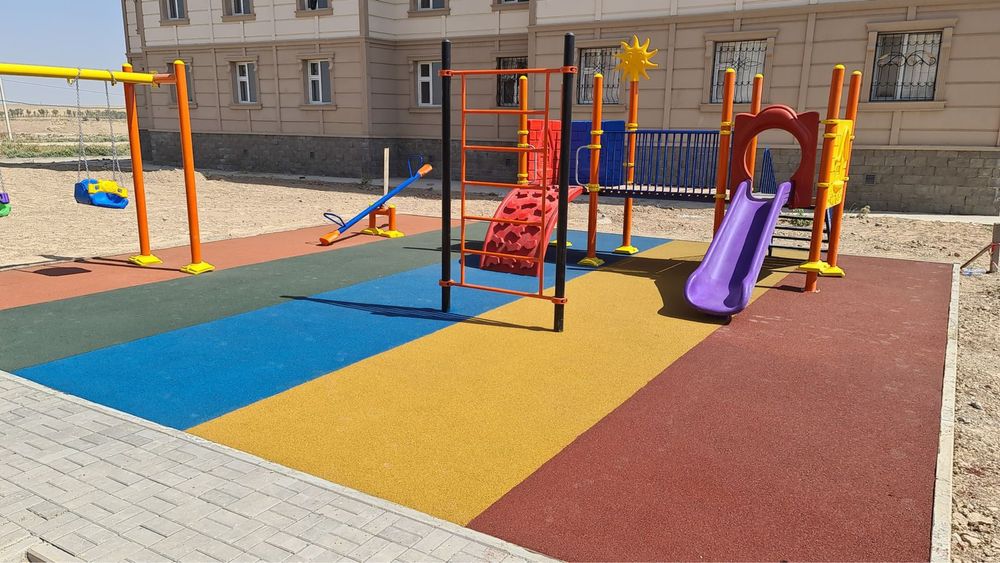 Тартановое покрытие, резиновое покрытие, крошка 5500тг под ключ