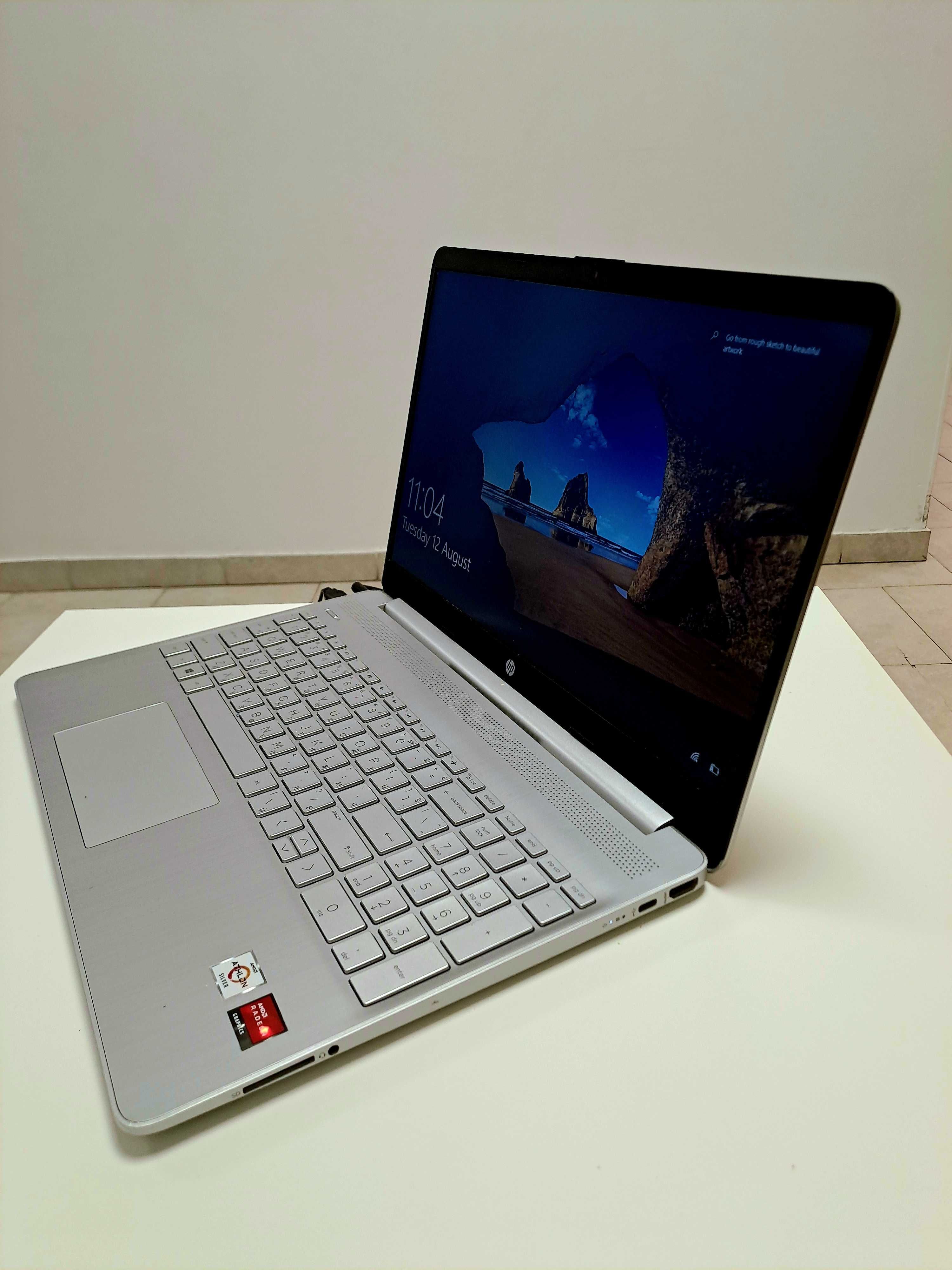 Продава се HP Laptop 15s-eq1036nu + зарядно устройство, като НОВ