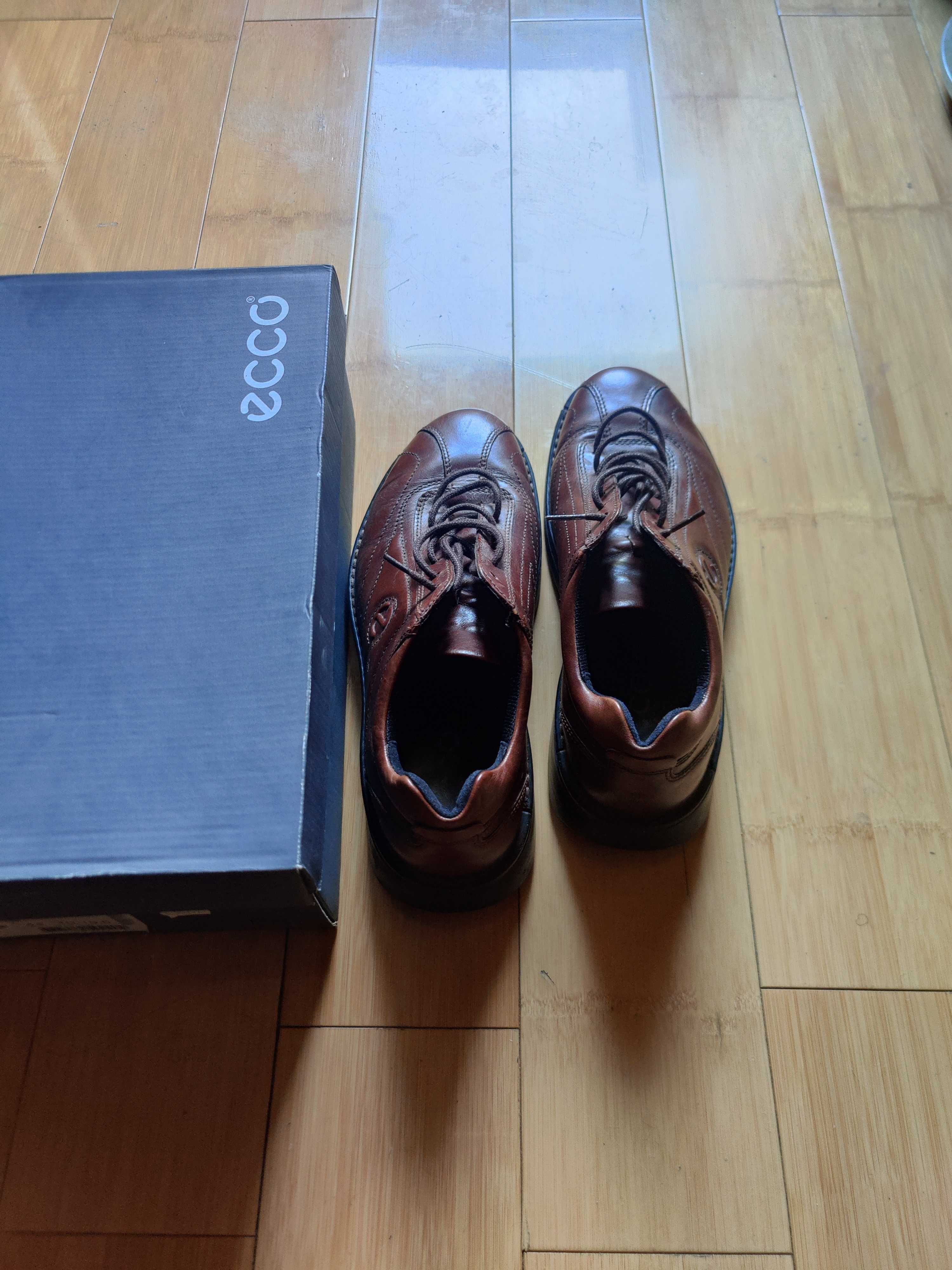 Pantofi casual bărbați piele naturala maro ECCO 45/46