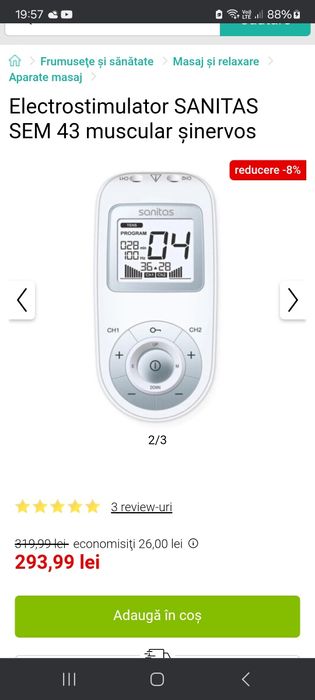 Electrostimulator sanitas.