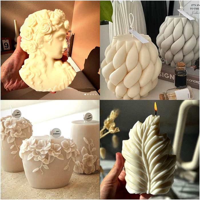 Продам новые силиконовые молды для свечей и гипса