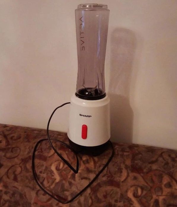 Blender vertical SHARP, 300W, Alb / Negru