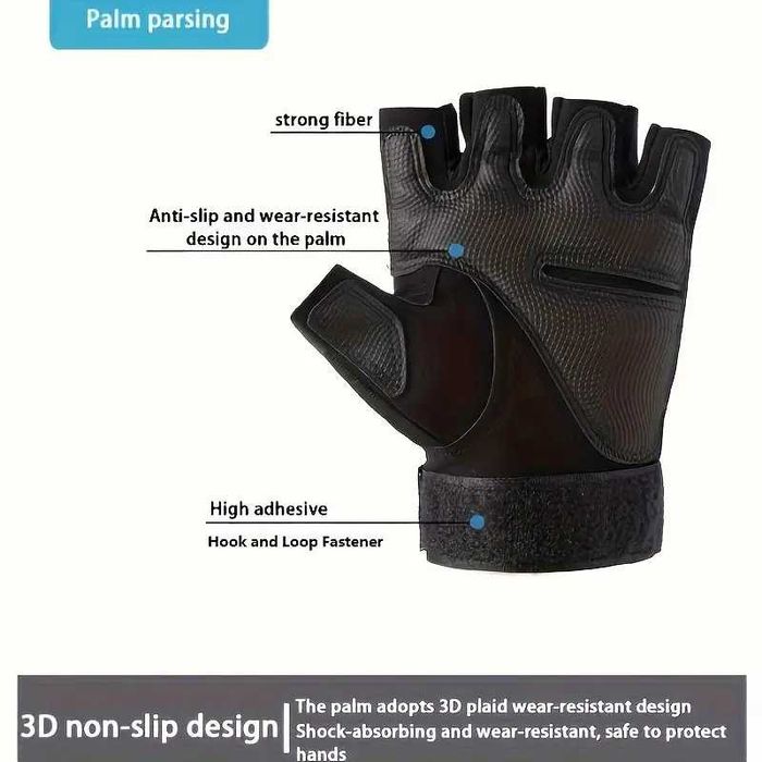 Manusi tactice fara degete pt Vanatoare, Airsoft, Moto ATV, Ciclism