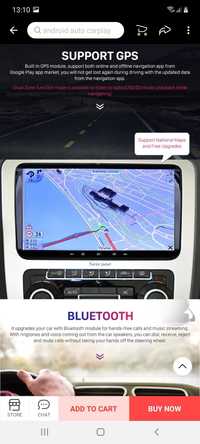 Navigatie Android 10 Passat b6, b7 Golf 5, 6 CC Tiguan Octavia Leon