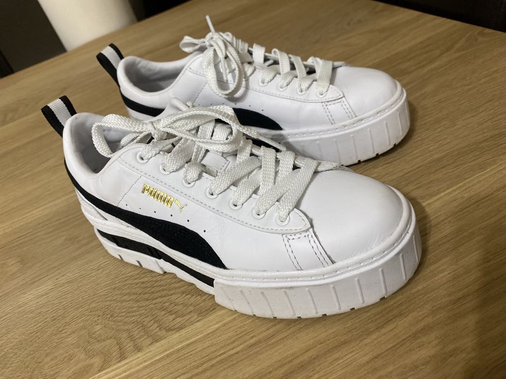 Puma Mayze alb cu negru 37,5