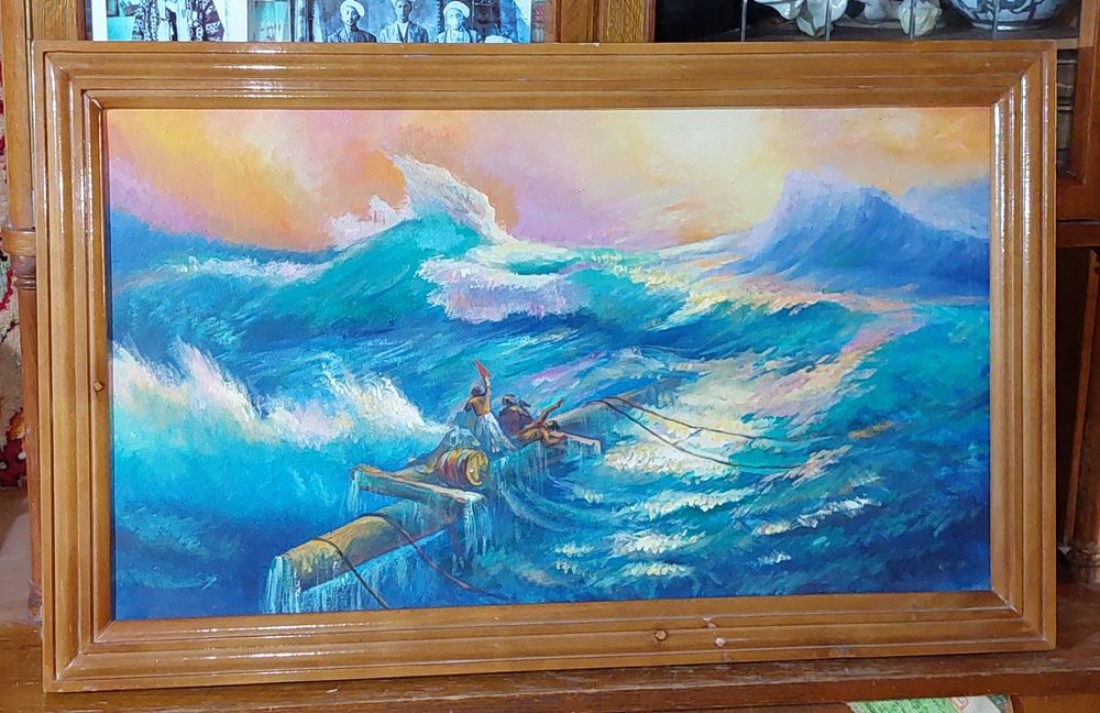 Картина на холсте Девятый вал копия 2004 года Размер описание на фото