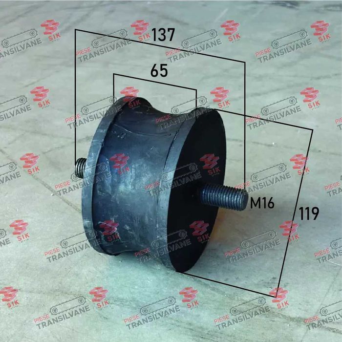 Tampon amortizor cauciuc pentru cilindru compactor Amman AV 26 ARX 45