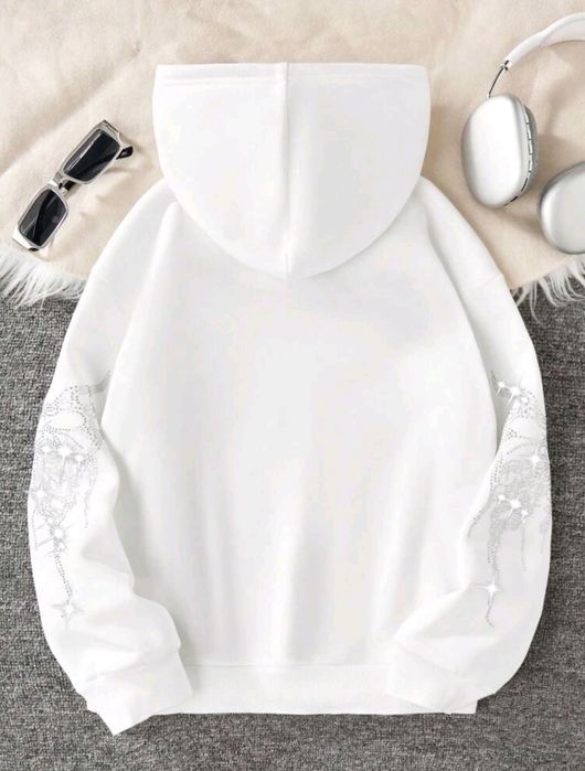 Детски суичър бял/розов 134 см./9г.