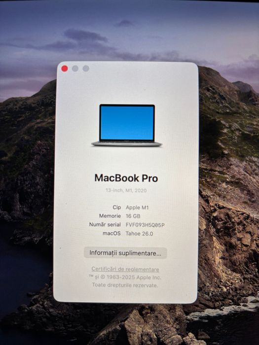 MacBook Pro 13” 2020 M1
