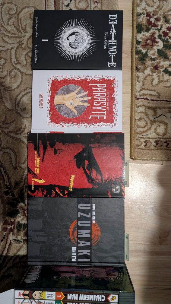 MANGA: Chainsaw Man, Death Note, Berserk, Vagabond, etc