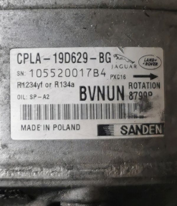 Компресор за климатик за ланд ровер и ягуар