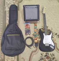 Электрогитара комбоусилитель гитара Fender square stratocaster