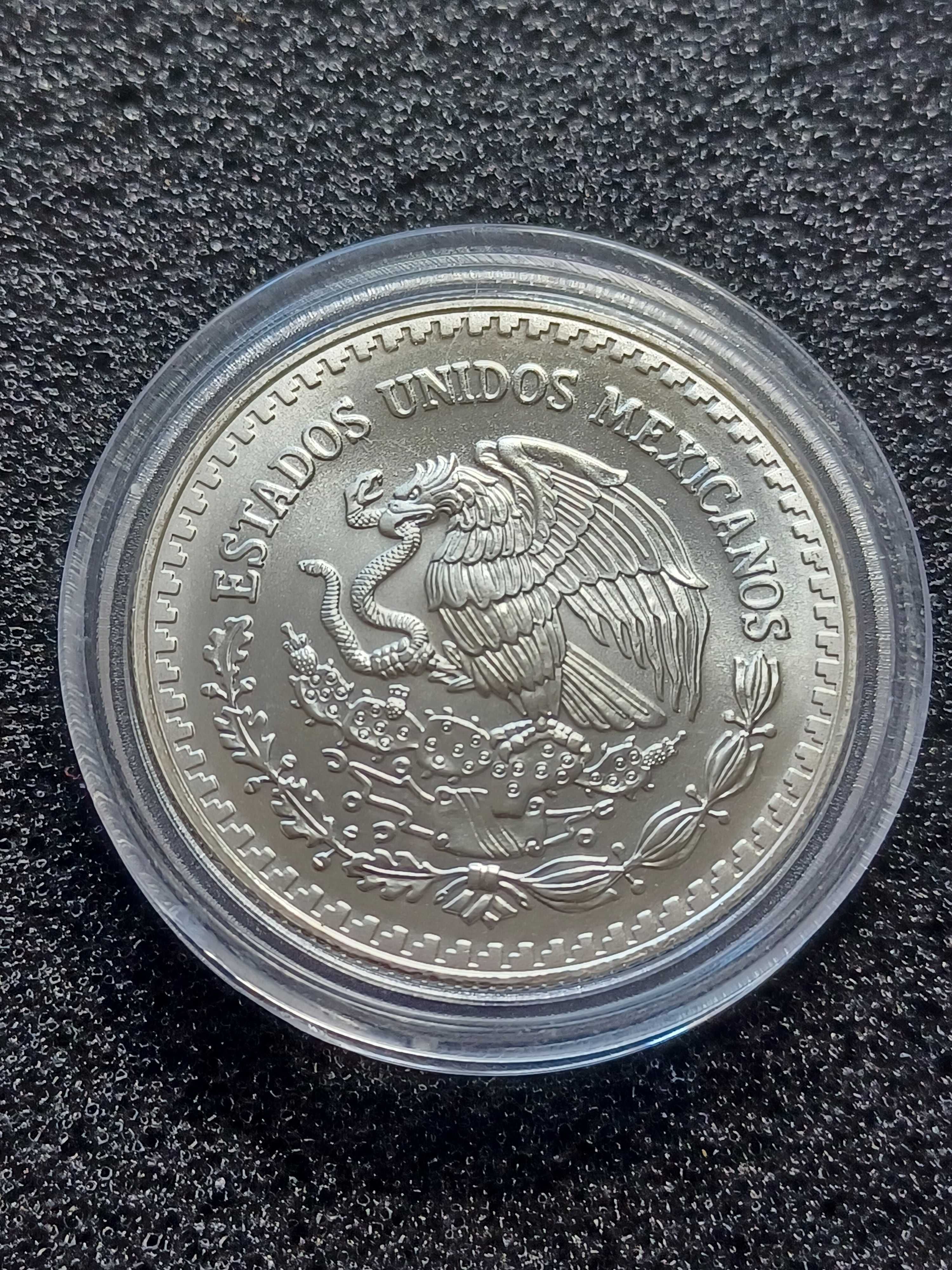 Set 4 monede 3 Oz argint 999 Austria 2011, Mexic 2002 in capsula