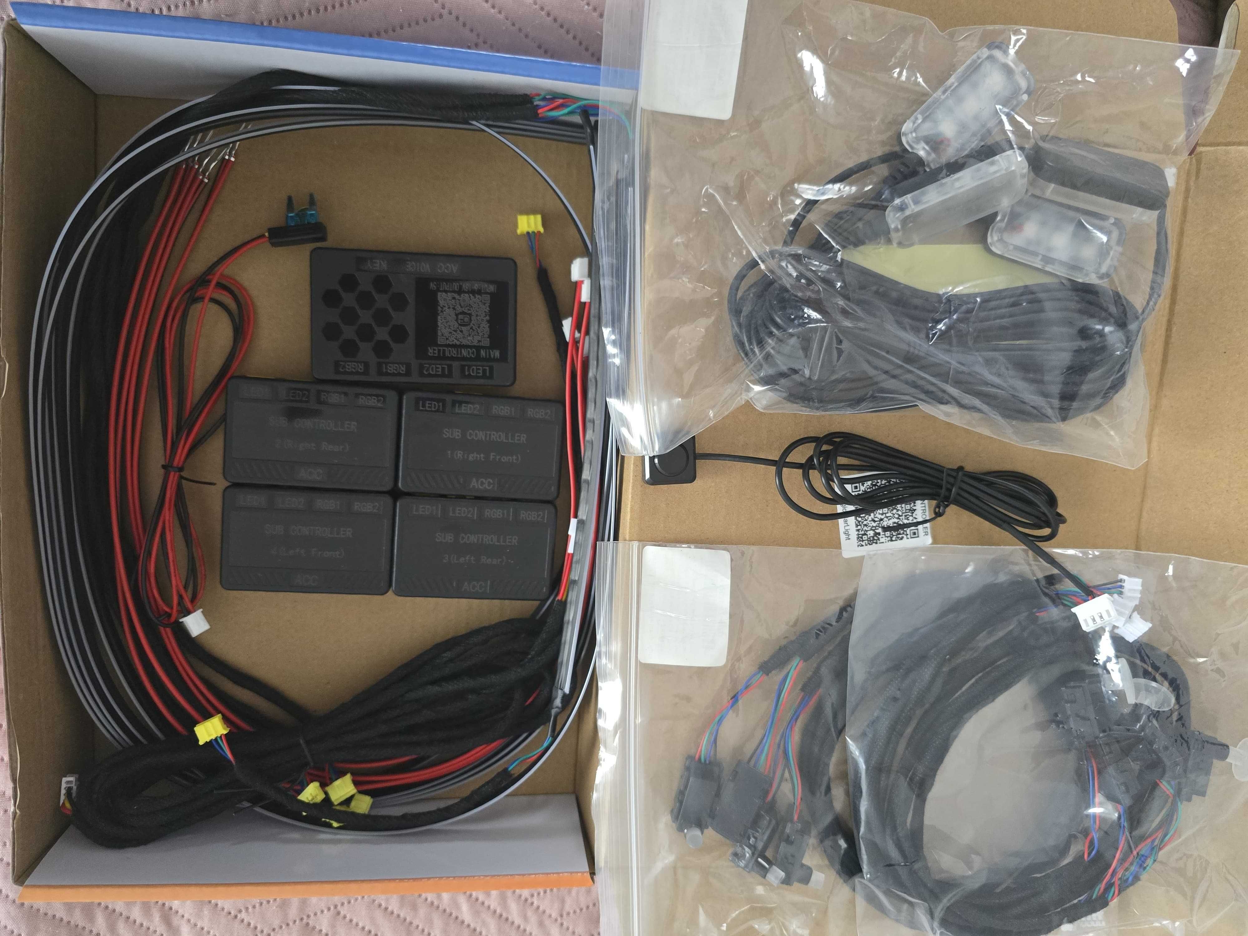 Kit Lumini Ambientale Interior Auto Symphony RGB 18 in 1