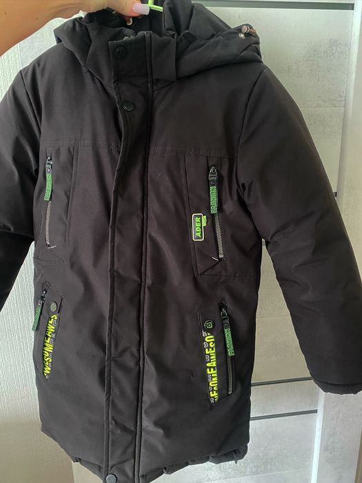 Детский пуховик зима 128р.